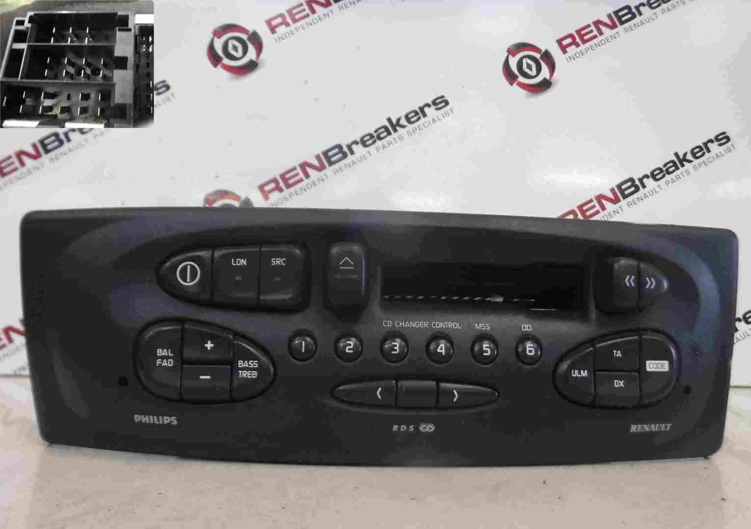 Renault Megane 1999-2002 Radio Casette Player + Code