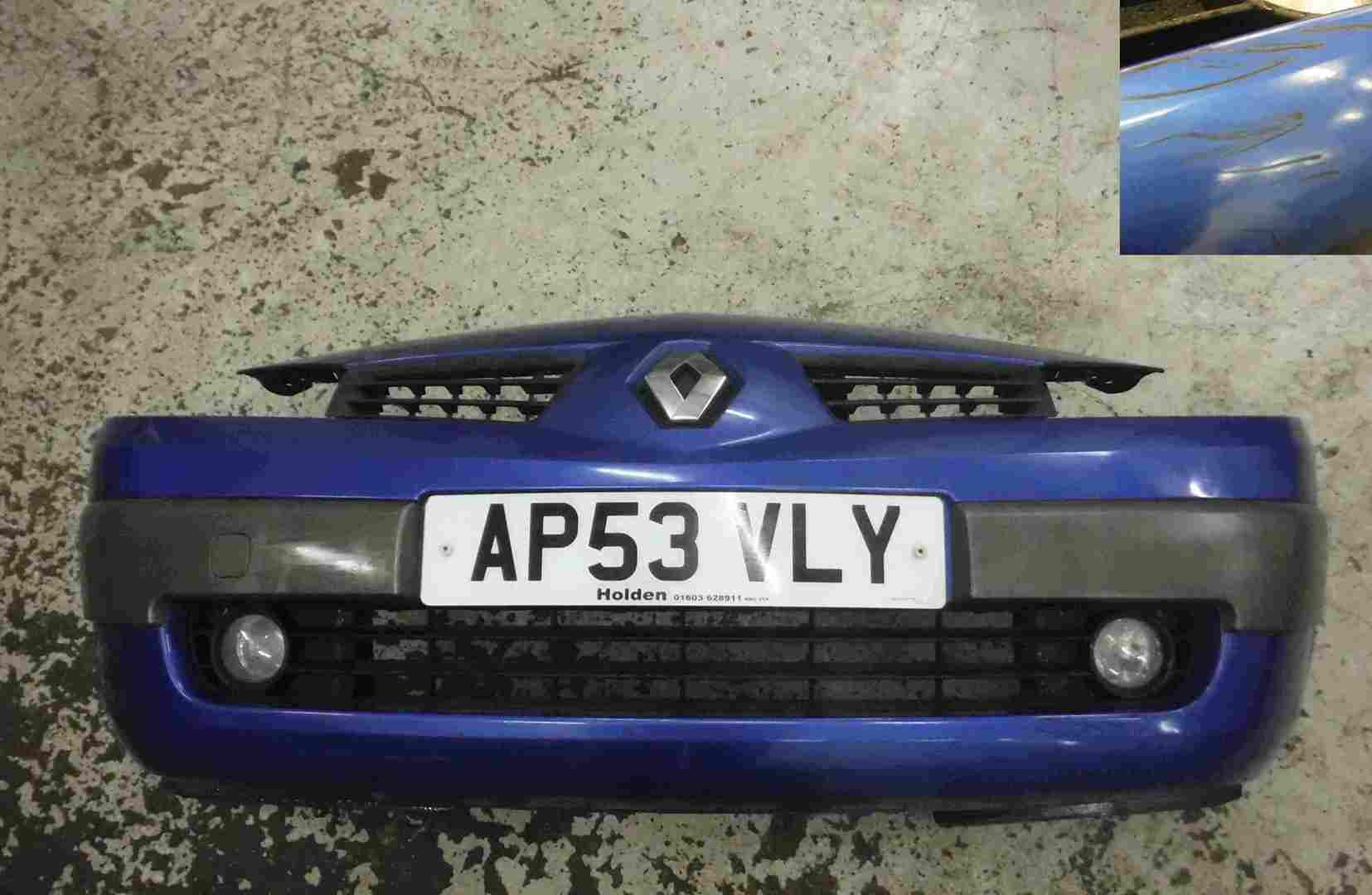 Renault Megane 2002-2006 Front Bumper Blue TEI45 8200310863
