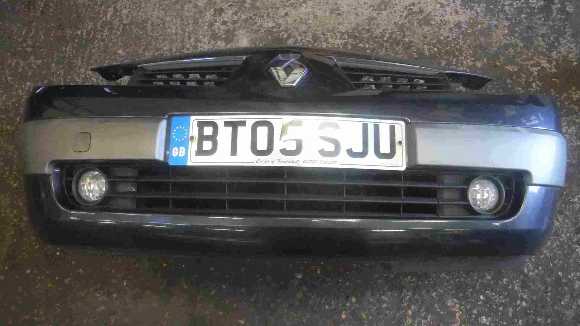 Renault Megane 2002-2006 Front Bumper Grey TEB66