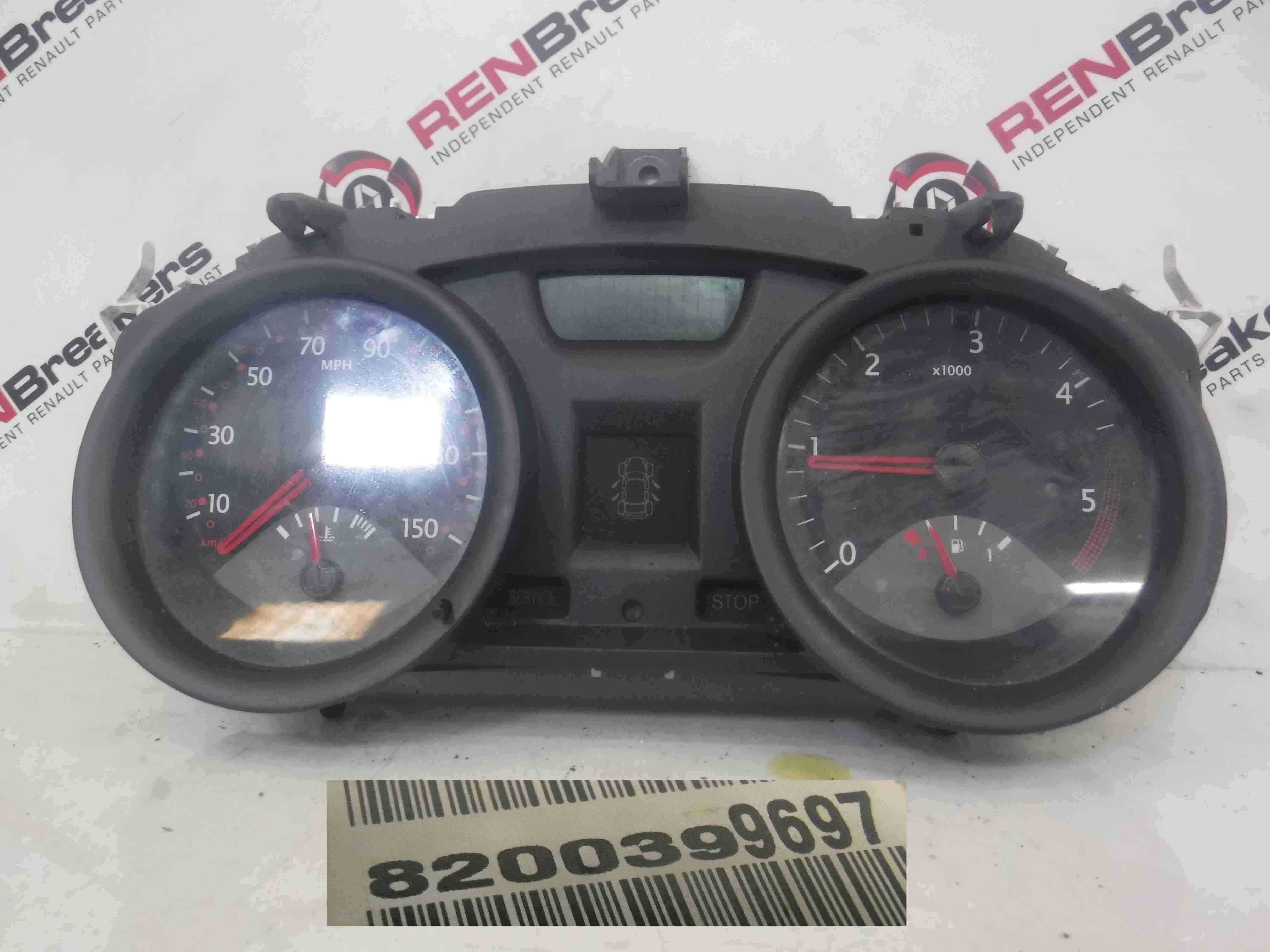 Renault Megane 2002-2006 Instrument Panel Clocks Cluster Dials 134K 8200399697