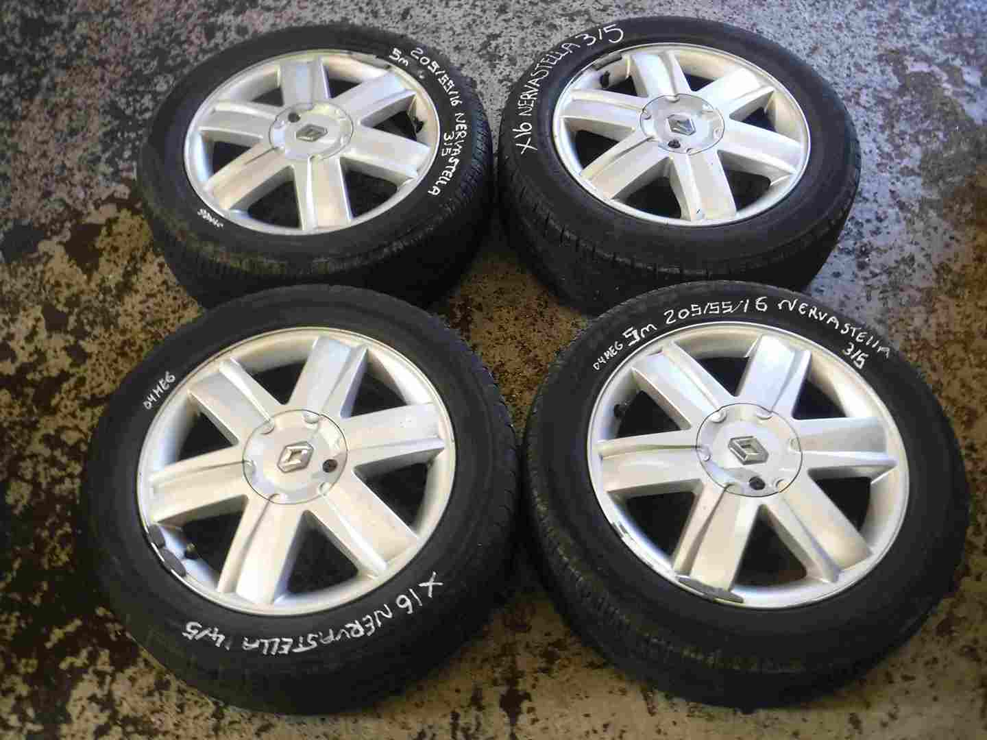 Renault Megane 2002-2006 Nervastella Alloy Wheel X4 Set 16inch