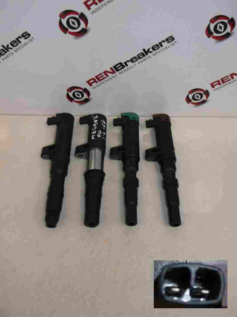 Renault Scenic Megane 2002-2008 1.6 2.0 16v Pencil Coils Set X4 7700875000