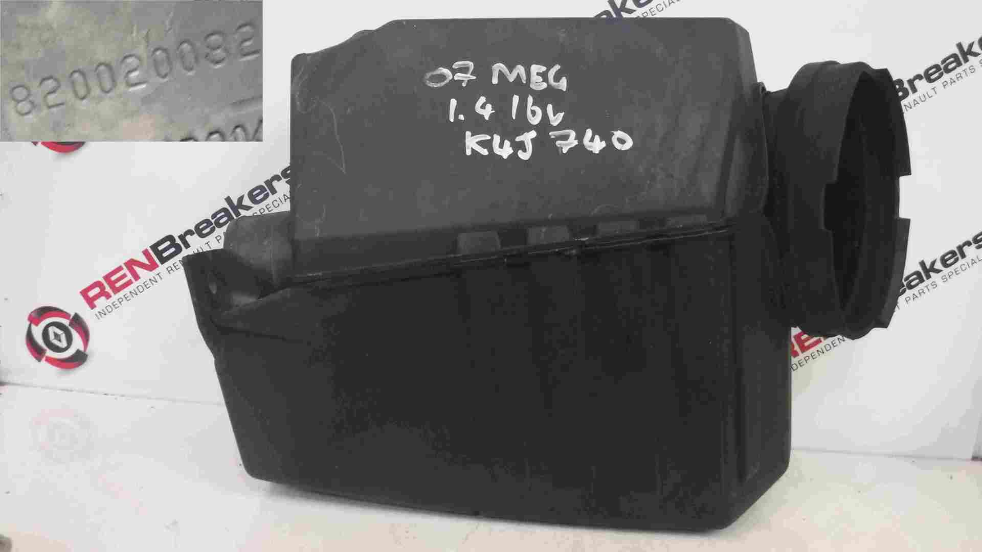 Renault Megane 2002-2008 1.4 16v Airbox Filter Housing Complete Box 820020082