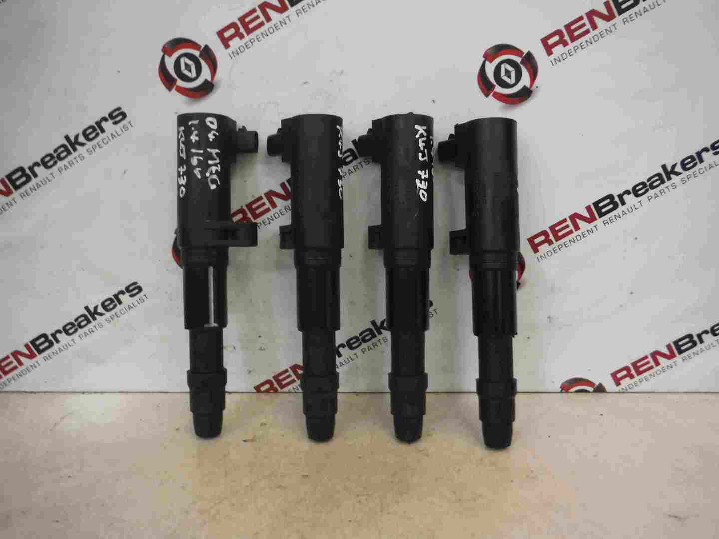 Renault Modus   Clio MK3 2005-2012 1.4 1.6 16v Ignition Coil Pack Pencil x4 Set