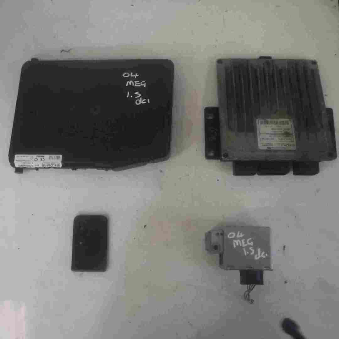 Renault Megane 2002-2008 1.5 DCi ECU SET UCH BCM Immobiliser + Key Card