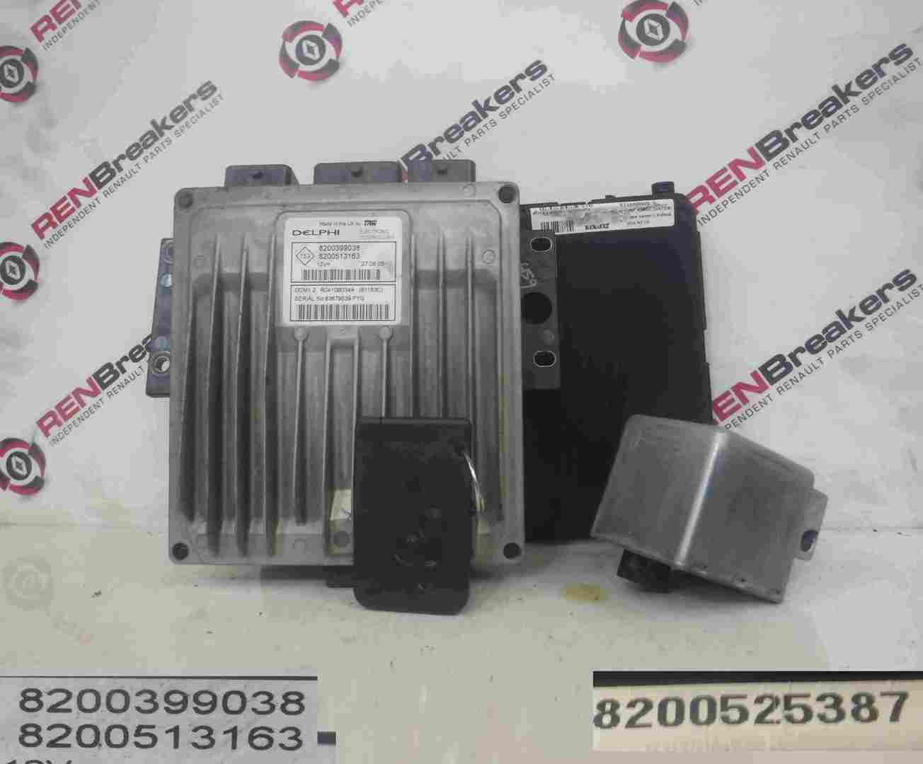 Renault Megane 2002-2008 1.5 dCi ECU SET UCH BCM Immobiliser + Key Card