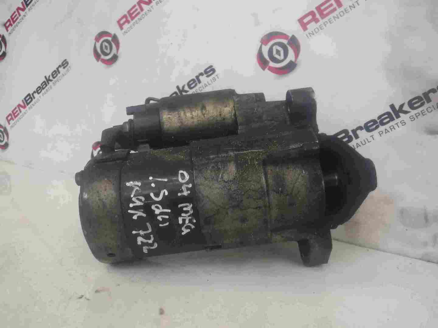 Renault Megane 2002-2008 1.5 dCi Starter Motor Starting 8200227092
