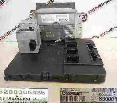 Renault Megane 2002-2008 1.6 16v ECU SET UCH BCM Immobiliser + Key Card