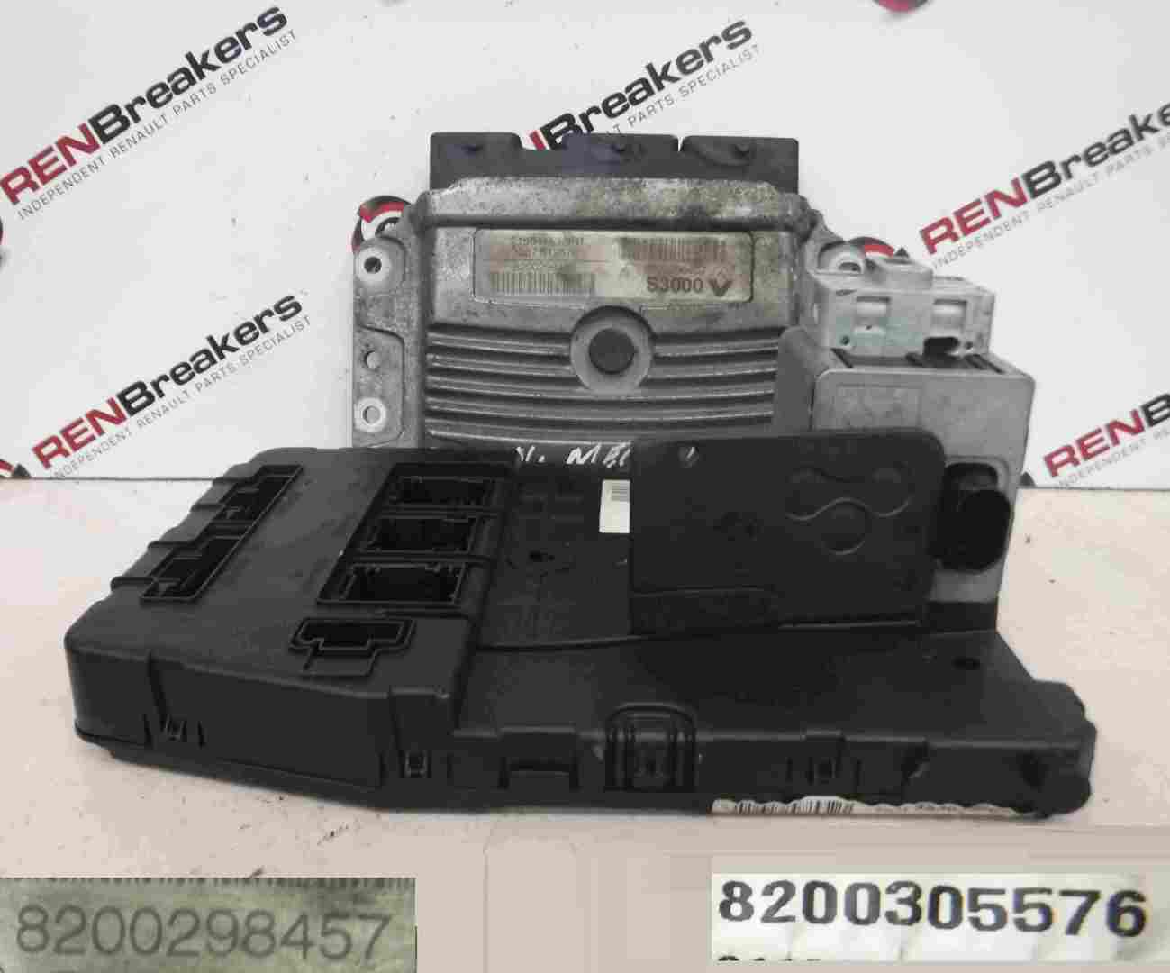 Renault Megane 2002-2008 1.6 16v ECU SET UCH BCM Immobiliser + Key Fob