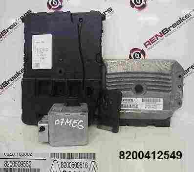 Renault Megane 2002-2008 1.6 16v ECU SET UCH Immobiliser   Key Card 8200509516