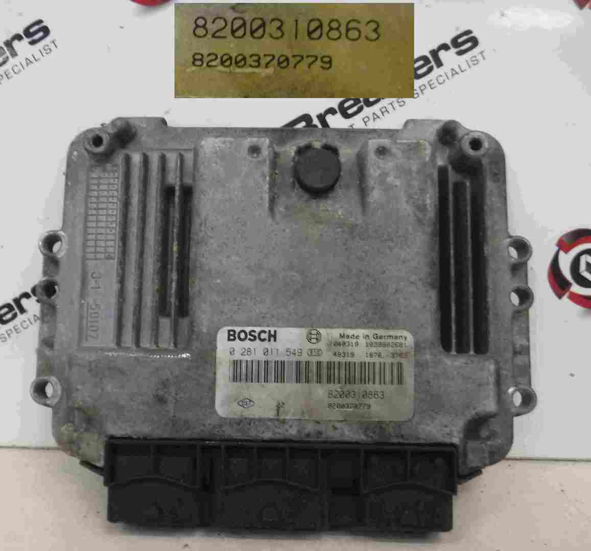 Renault Megane 2002-2008 1.9 dCi ECU Electronic Control Unit