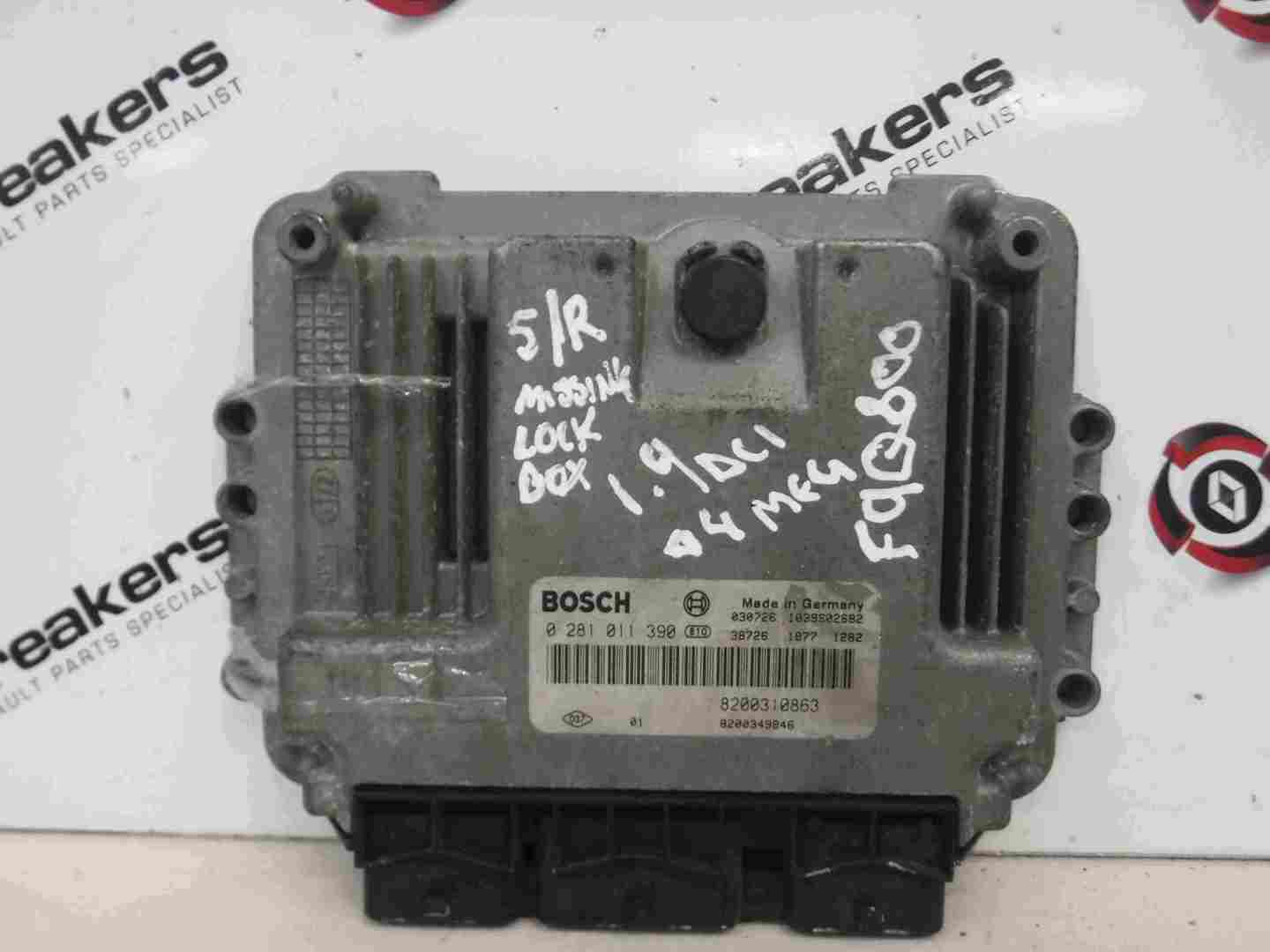 Renault Megane 2002-2008 1.9 dCi ECU Electronic Engine Control Unit ECU
