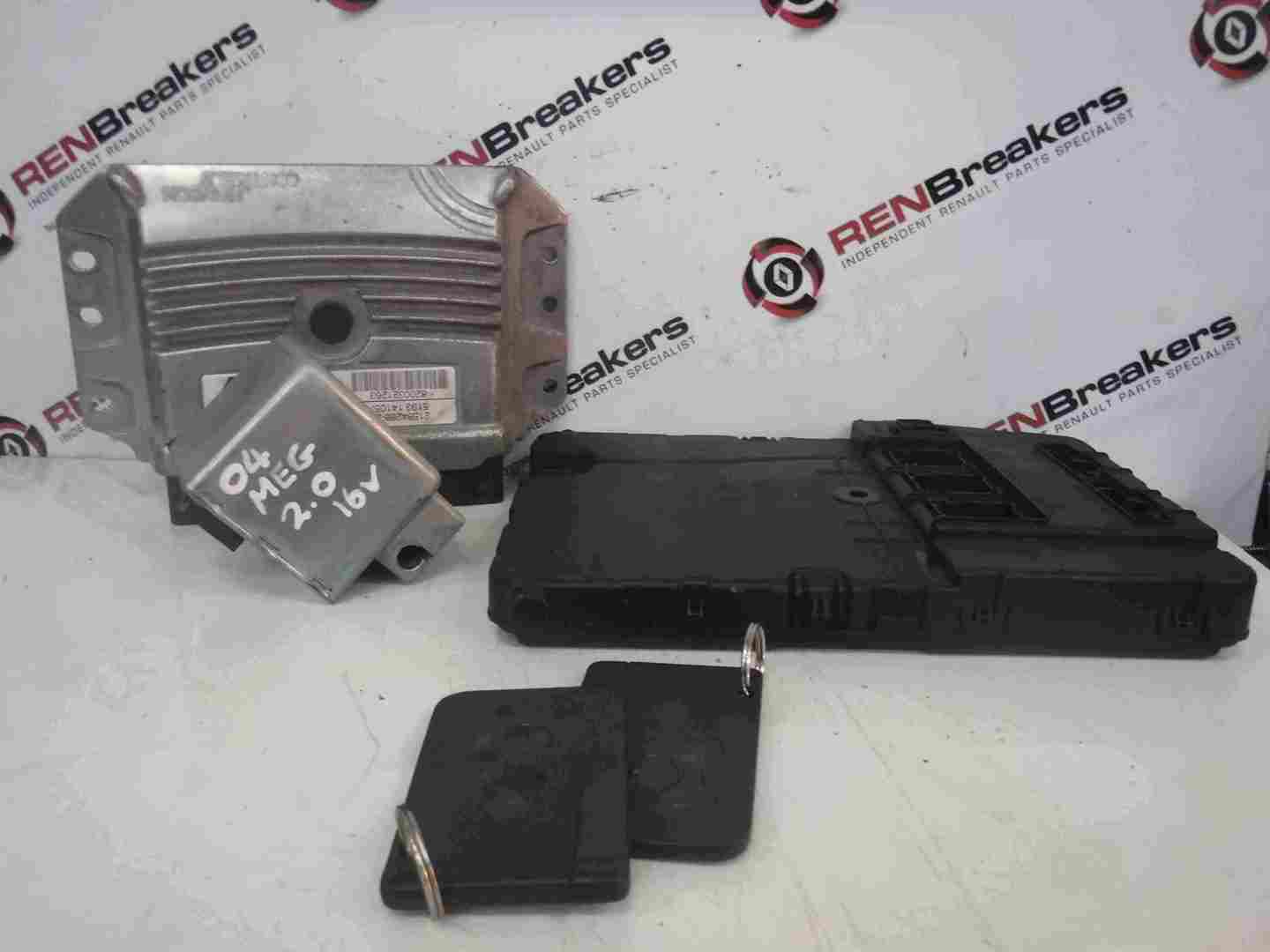 Renault Megane 2002-2008 2.0 16v ECU SET UCH BCM Immobiliser + 2 Key Cards
