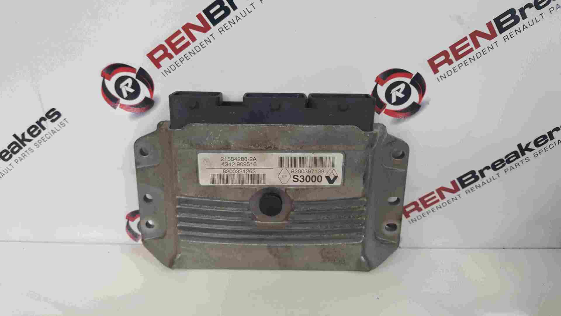 Renault Megane 2002-2008 2.0 16v Engine Control Unit ECU 8200387138 8200321263