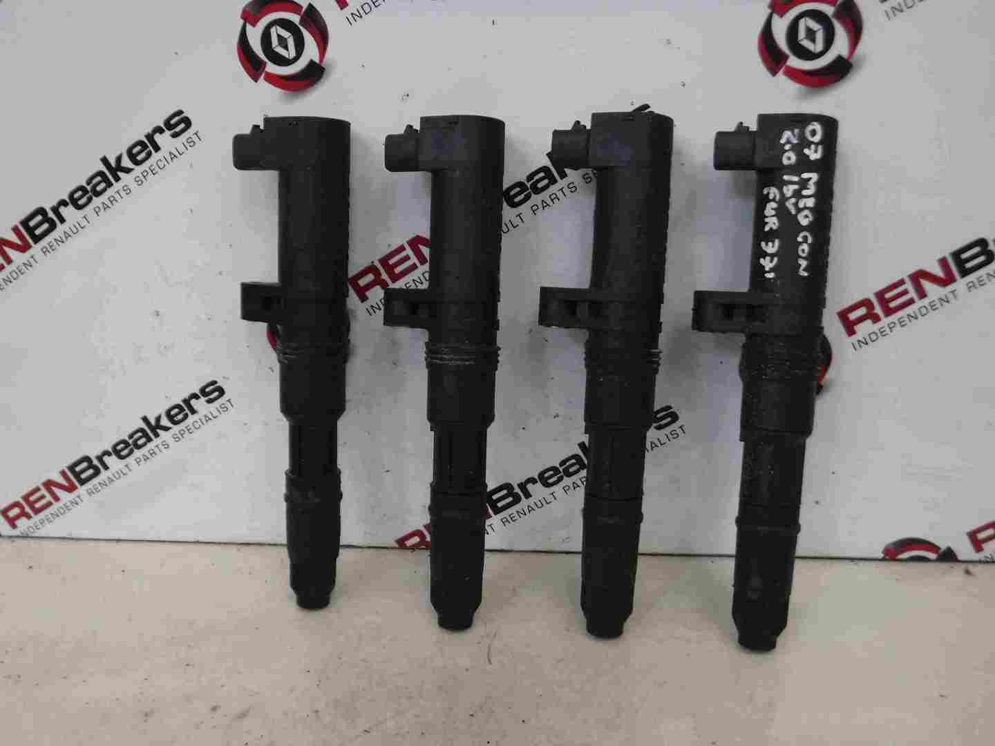 Renault Megane 2002-2008 2.0 16v Ignition Coil Pack Pencil X4 Set 8200208611