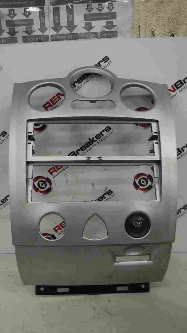 Renault Megane 2002-2008 Centre Dashboard Heater Cd Surround Silver 8200178670