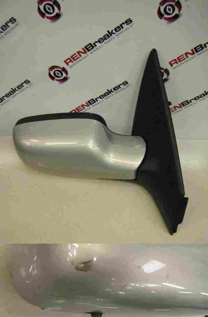 Renault Megane 2002-2008 Drivers OS Wing Mirror 632 Silver