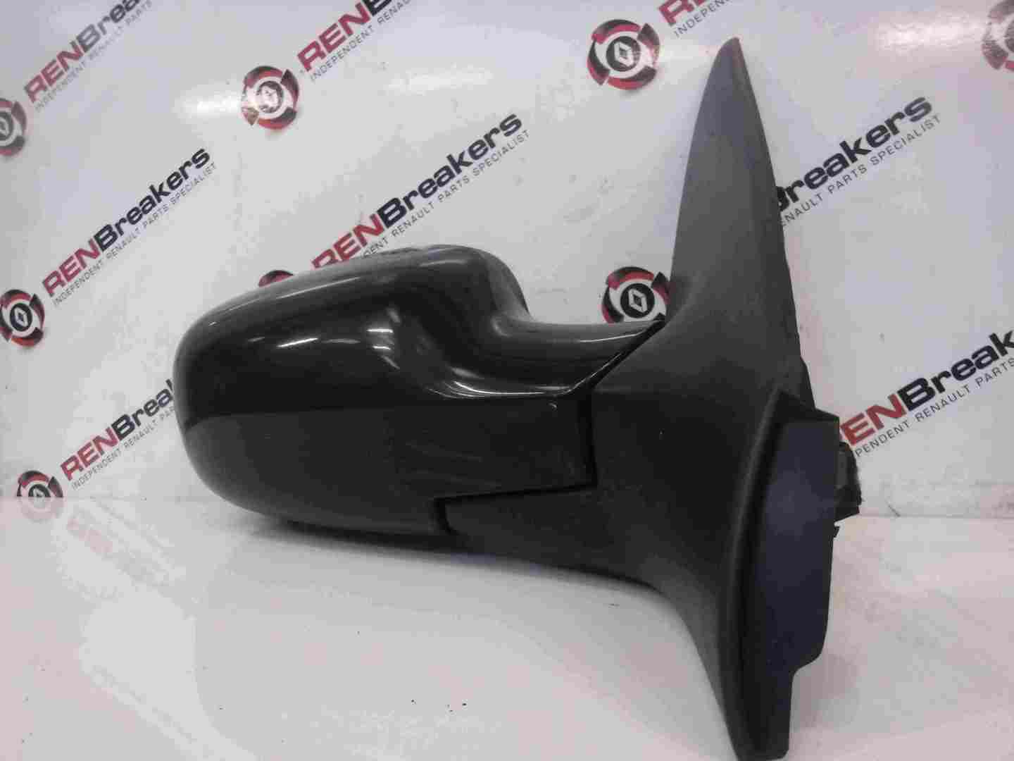 Renault Megane 2002-2008 Drivers FOLDING OS Wing Mirror Black 676