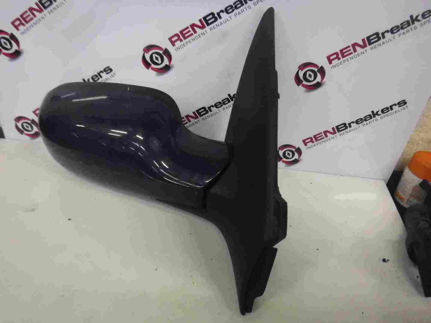 Renault Megane 2002-2008 Drivers OS Wing Mirror Blue 460 Folding