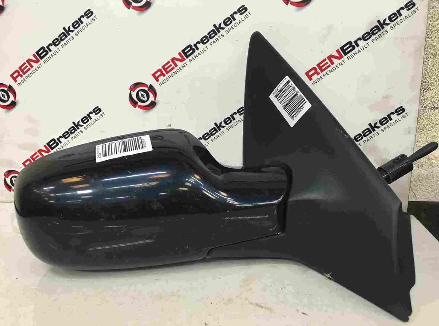 Renault Megane 2002-2008 Drivers OS Wing Mirror Blue NV472 Manual