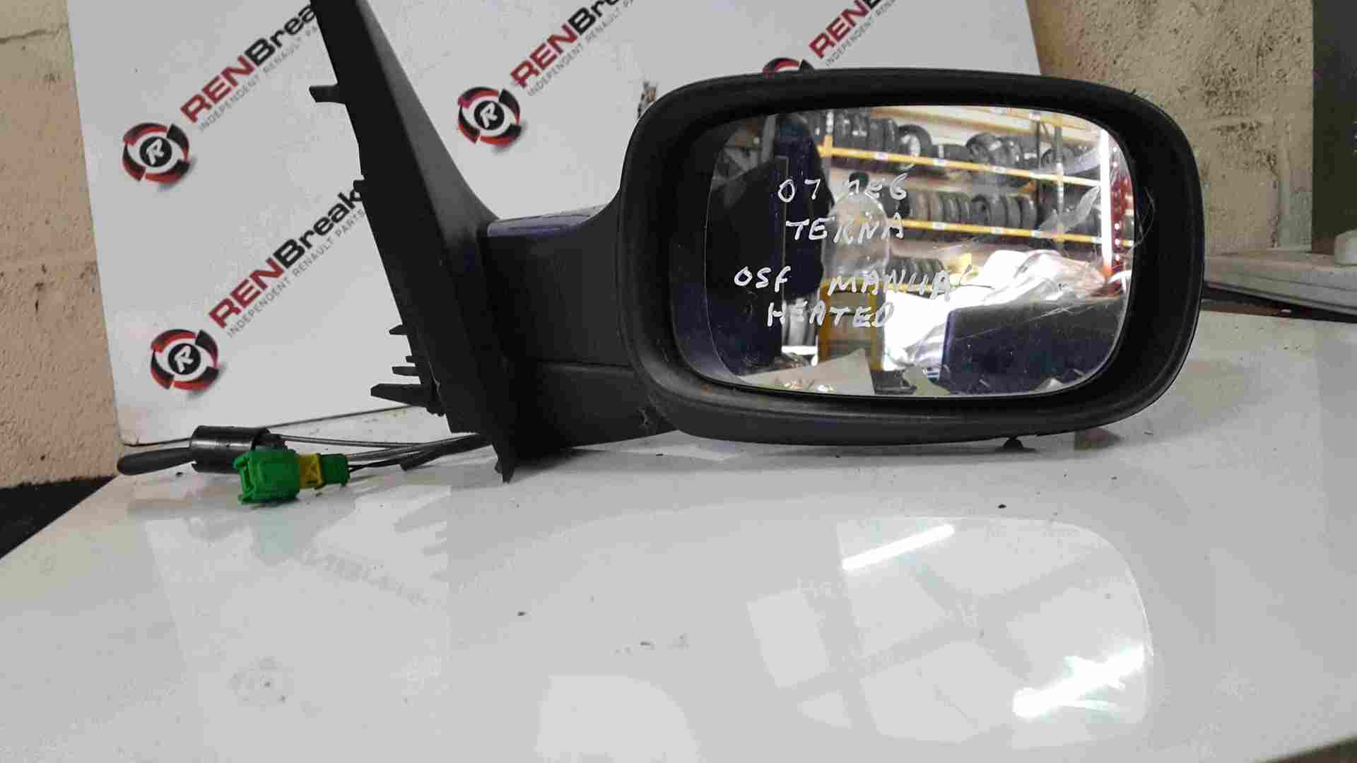 Thumb 2 Renault Megane 2002-2008 Drivers OS Wing Mirror Blue TERNA MANUAL
