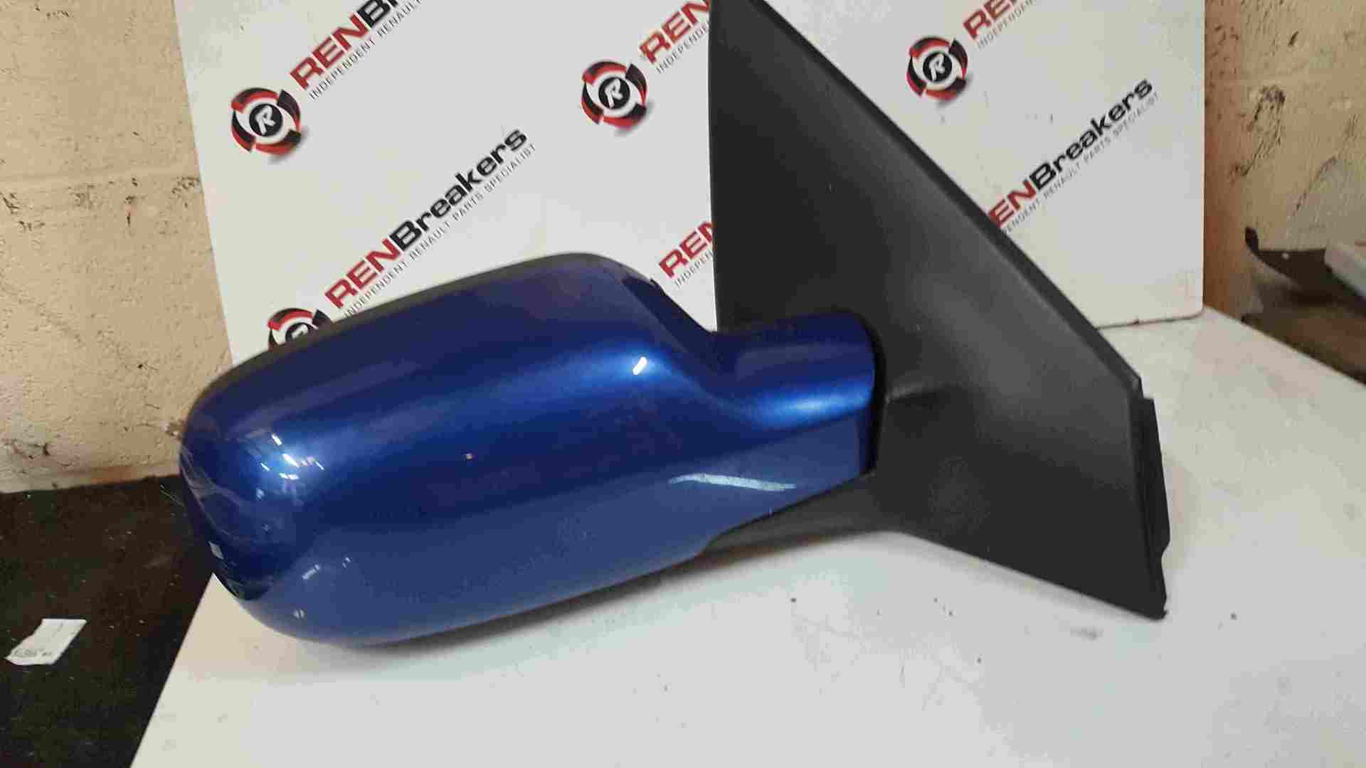 Renault Megane 2002-2008 Drivers OS Wing Mirror Blue TERNA MANUAL