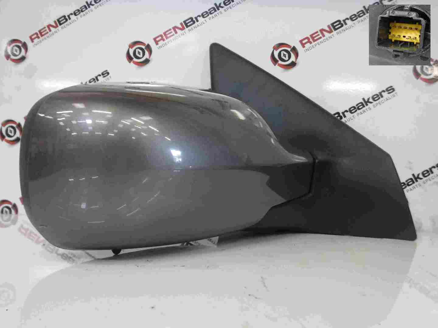 Renault Megane 2002-2008 Drivers OS Wing Mirror Grey 603