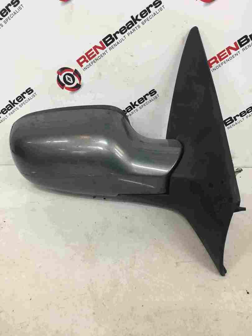 Renault Megane 2002-2008 Drivers OS Wing Mirror Grey TE266 Folding