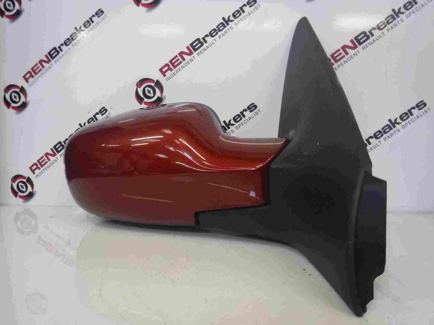 Renault Megane 2002-2008 Drivers OS Wing Mirror Red TEB76