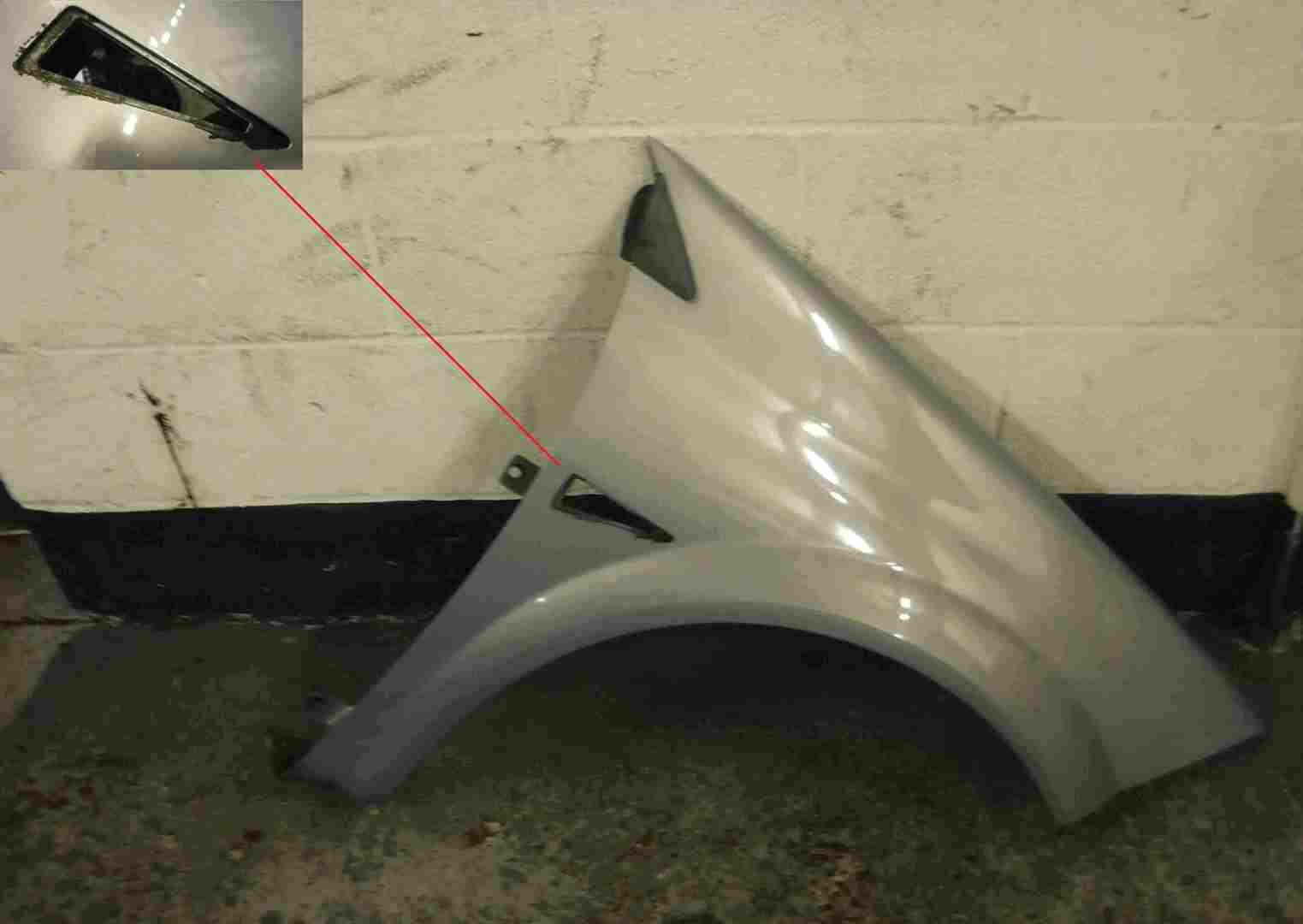 Renault Megane 2002-2008 Drivers OS Wing Silver TEA19