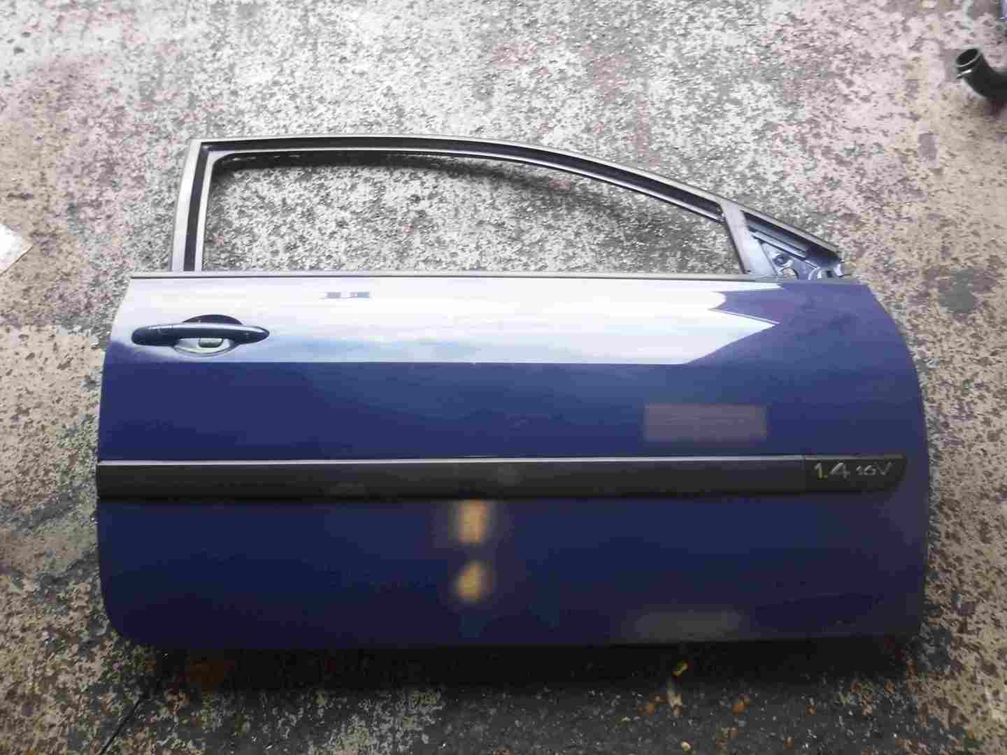Renault Megane 2002-2008 Drivers OSF Front Door Blue OV460 3dr