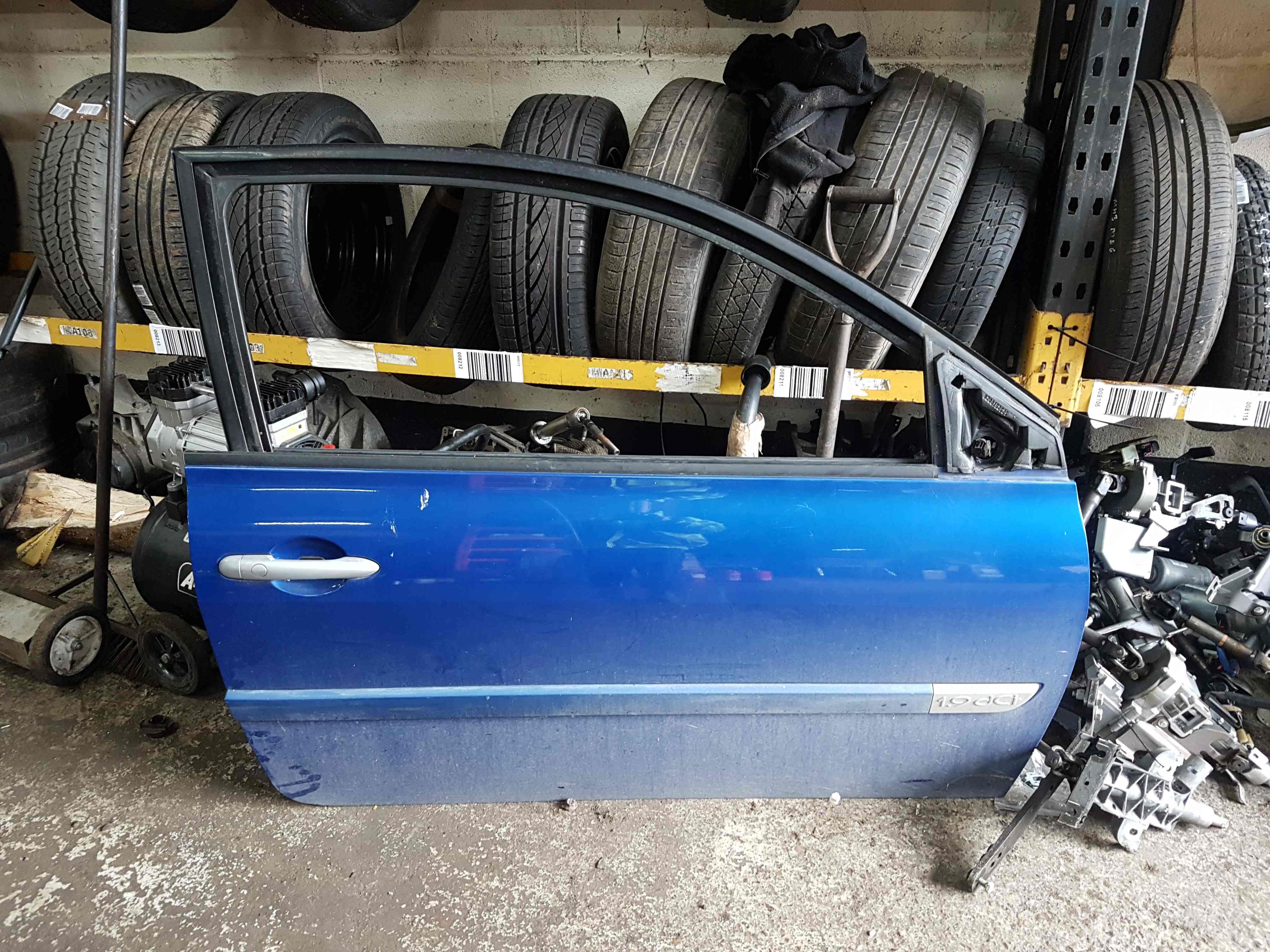 Thumb 2 Renault Megane 2002-2008 Drivers OSF Front Door Blue Terna 3Dr