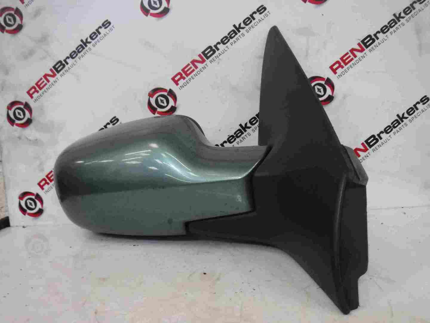 Renault Megane 2002-2008 Drivers OSF Front Wing Door Mirror Green TEB97