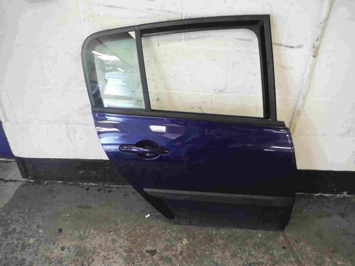 Renault Megane 2002-2008 Drivers OSR Rear Door Blue TEF43