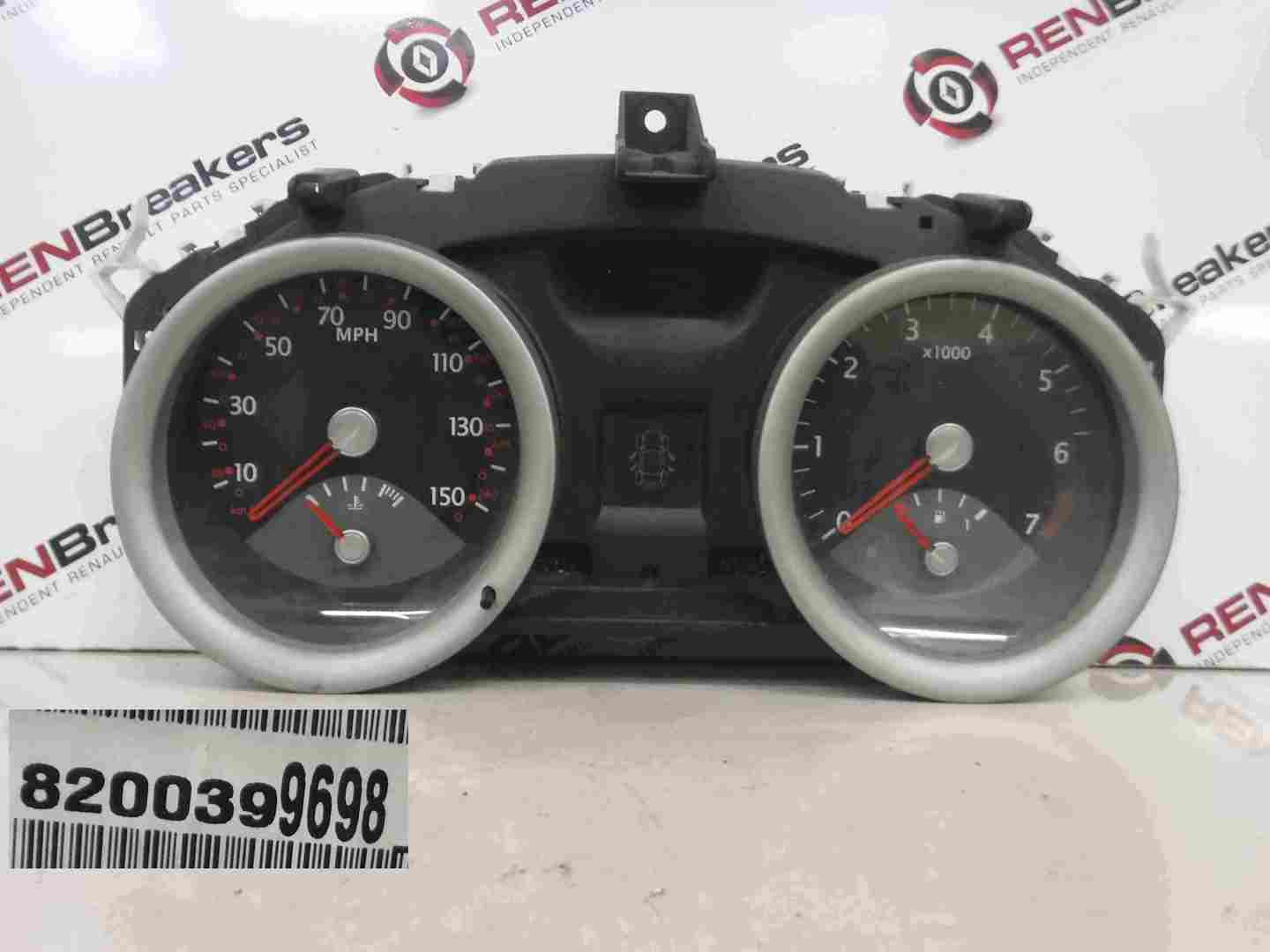 Renault Megane 2002-2008 Instrument Panel Dials Clocks Gaudges 80K 8200399698