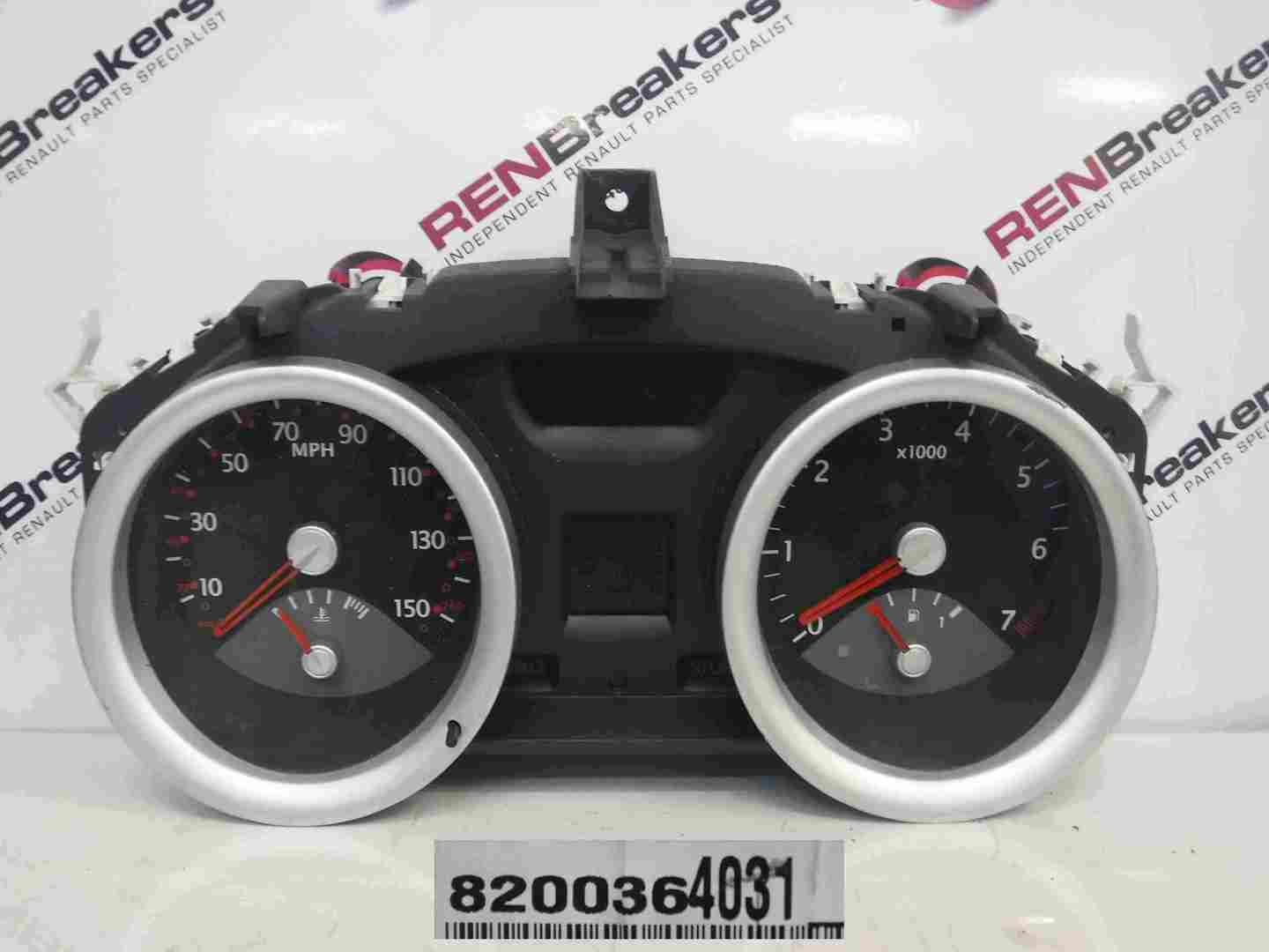 Renault Megane 2002-2008 Instrument Panel Dials Gauges Clocks 108K 8200364031