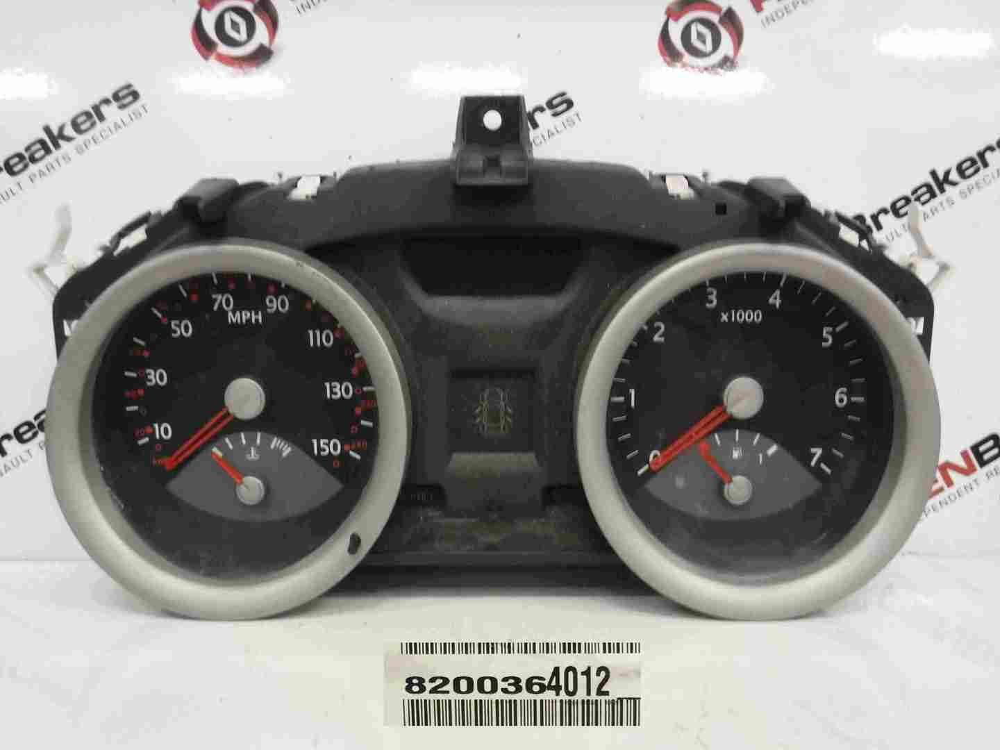 Renault Megane 2002-2008 Instrument Panel Dials Gauges Clocks 128K 8200364012