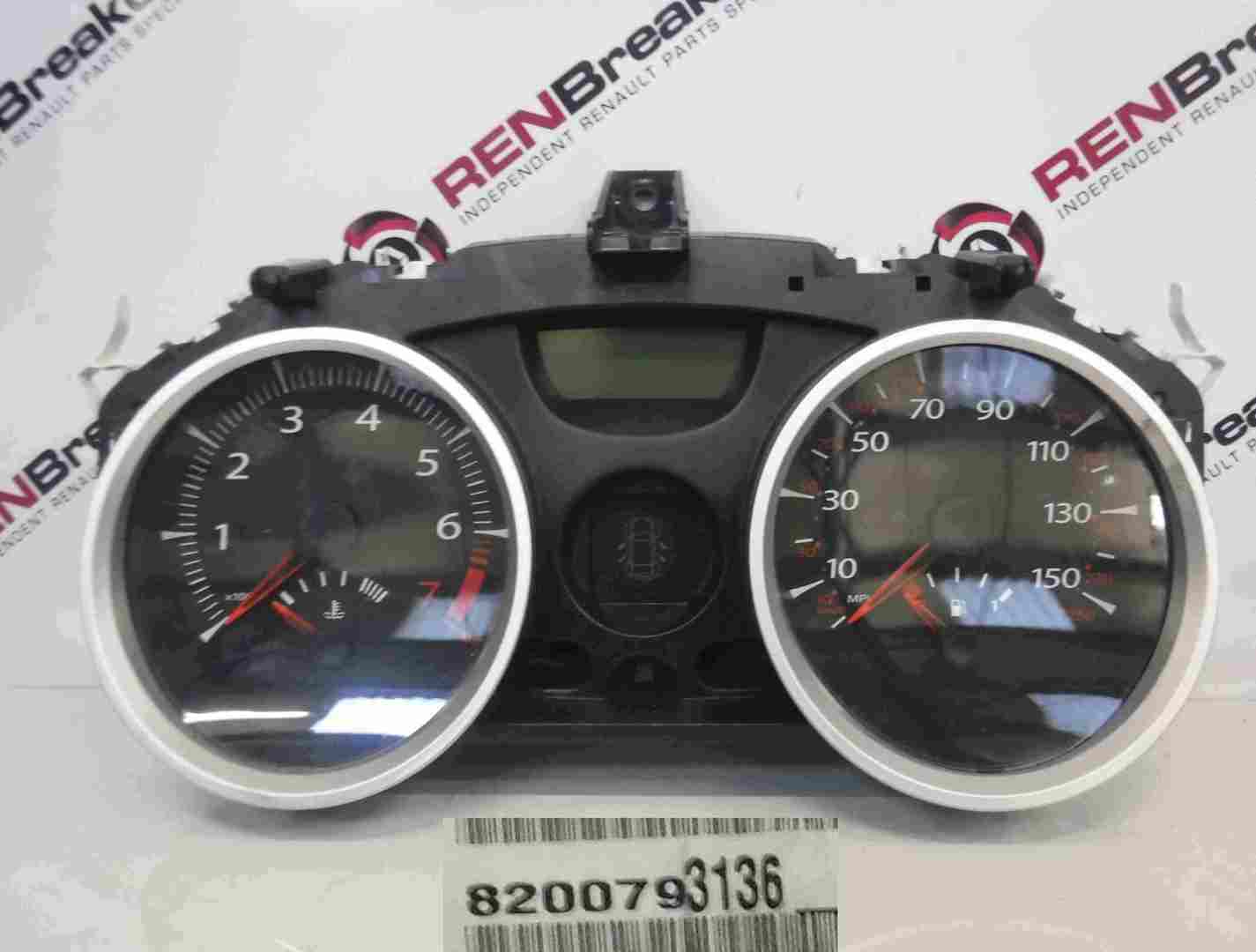 Renault Megane 2002-2008 Instrument Panel Dials Gauges Clocks 67K 8200793136