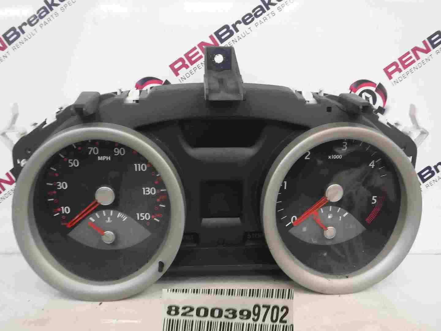 Renault Megane 2002-2008 Instrument Panel Dials Gauges Clocks 83K 8200399702