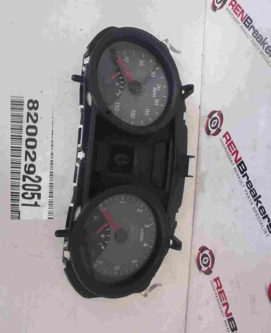 Renault Megane 2002-2008 Instrument Panel Dials Gauges Dials Clocks Black