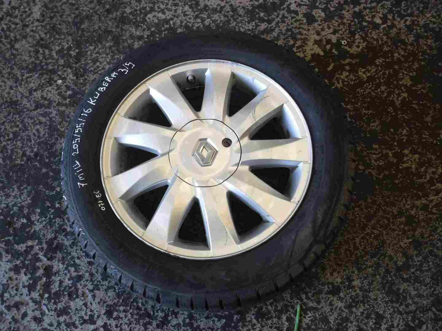 Renault Megane 2002-2008 Kubera Alloy Wheel + Tyre 205 55 16 8mm Tread