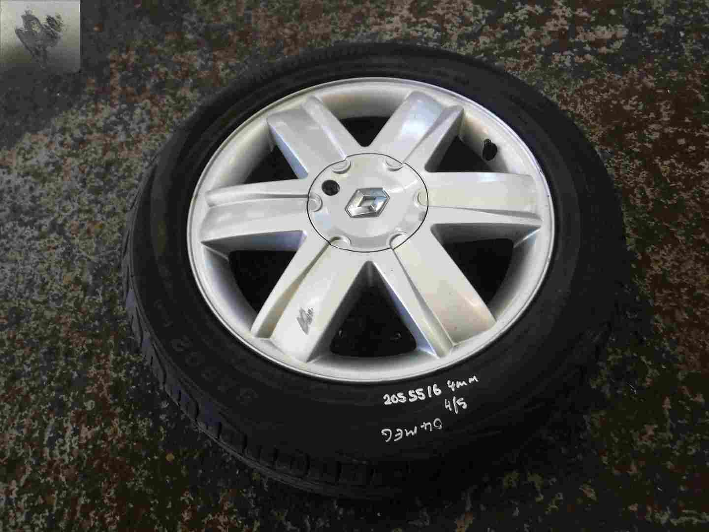 Renault Megane 2002-2008 Nervastella Alloy Wheel + Tyre 205 55 16 4mm Tread