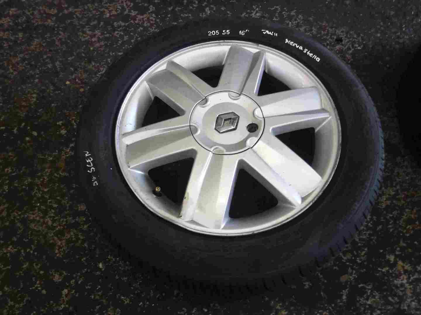 Renault Megane 2002-2008 Nervastella Alloy Wheel + Tyre 205 55 16 7mm