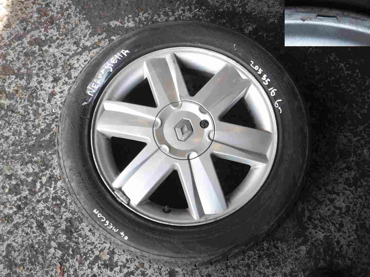Renault Megane 2002-2008 Nervastella Alloy Wheel + Tyre 205 55 16 7mm