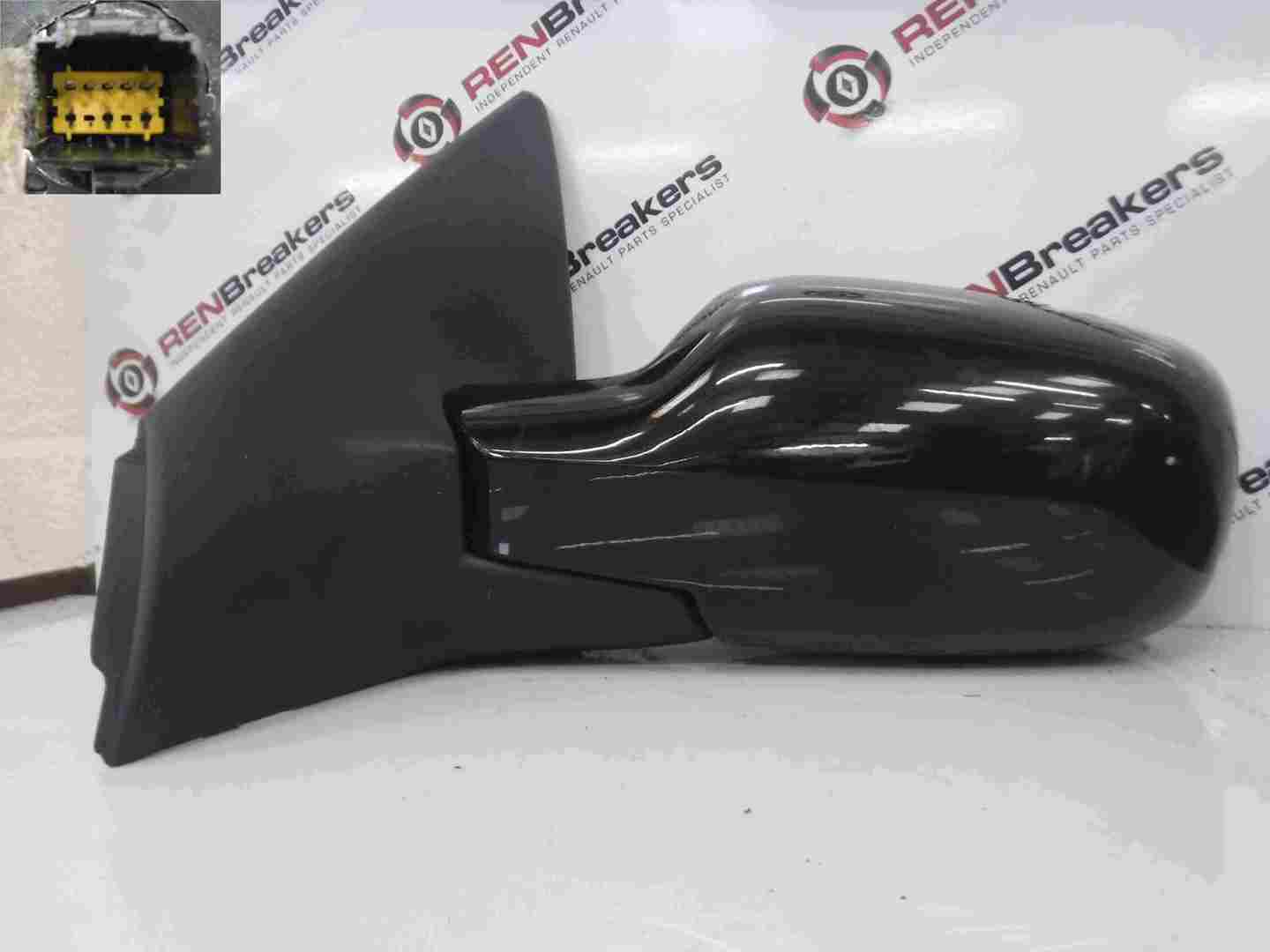 Renault Megane 2002-2008 Passenger NS Wing Mirror Black 676