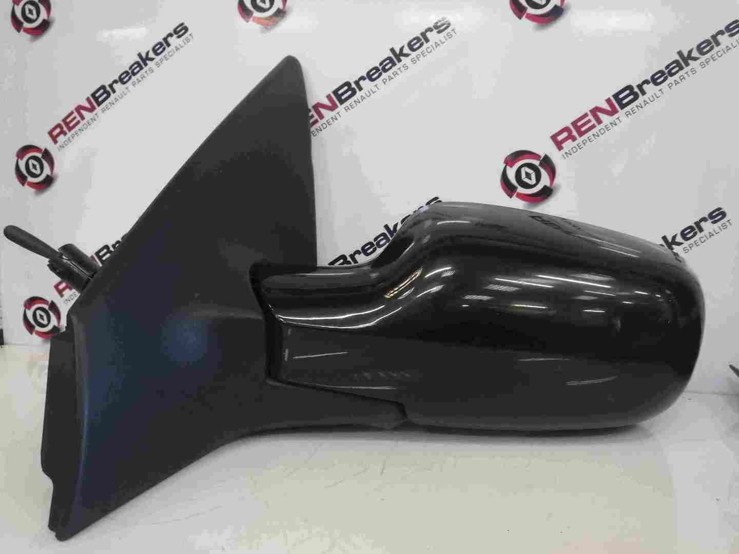 Renault Megane 2002-2008 Passenger NS Wing Mirror Black 676 Manual