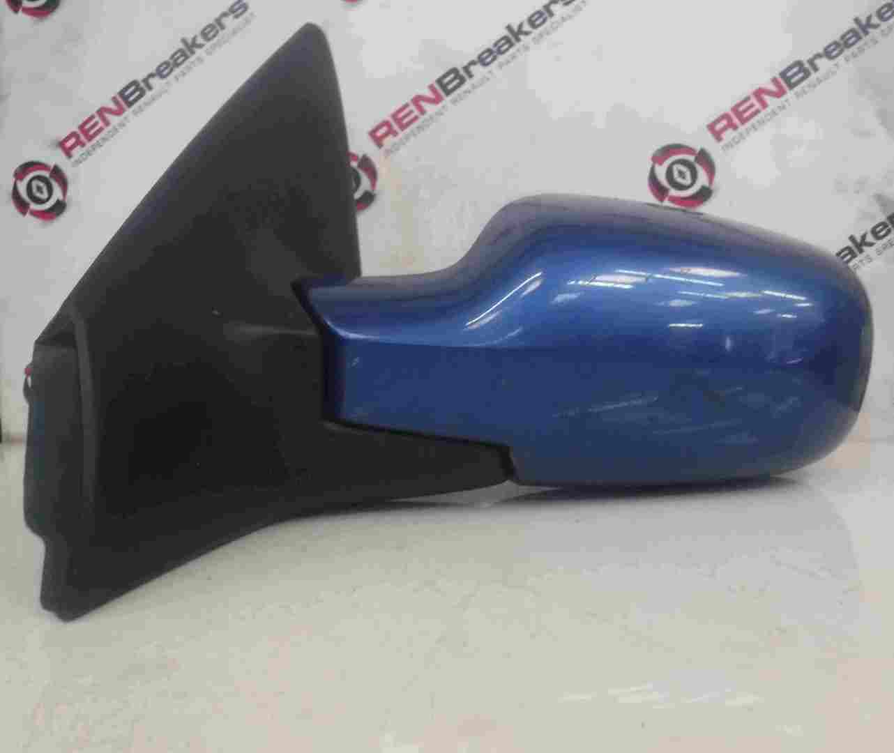 Renault Megane 2002-2008 Passenger NS Wing Mirror Blue TEI45