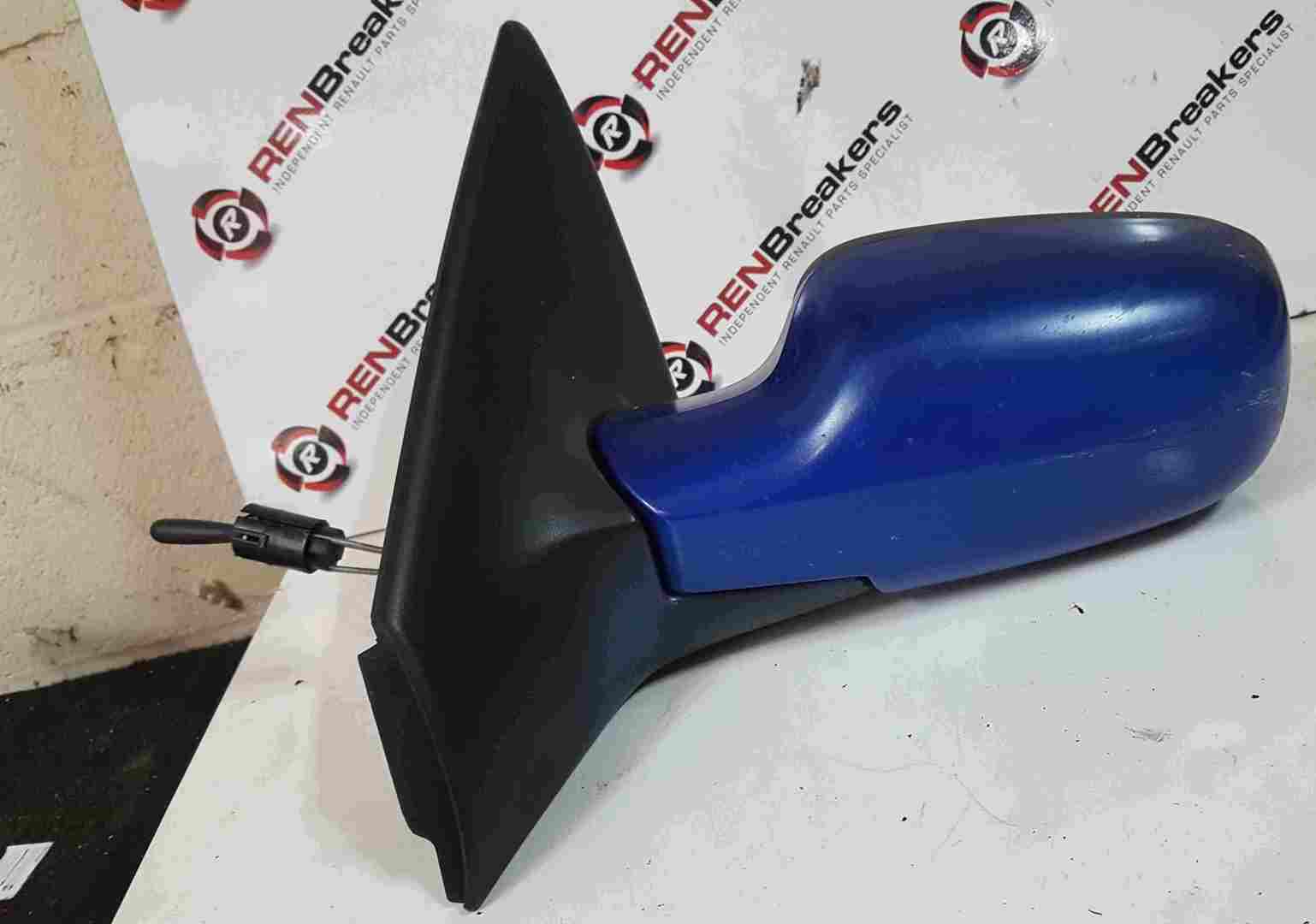 Renault Megane 2002-2008 Passenger NS Wing Mirror Blue TERNA MANUAL