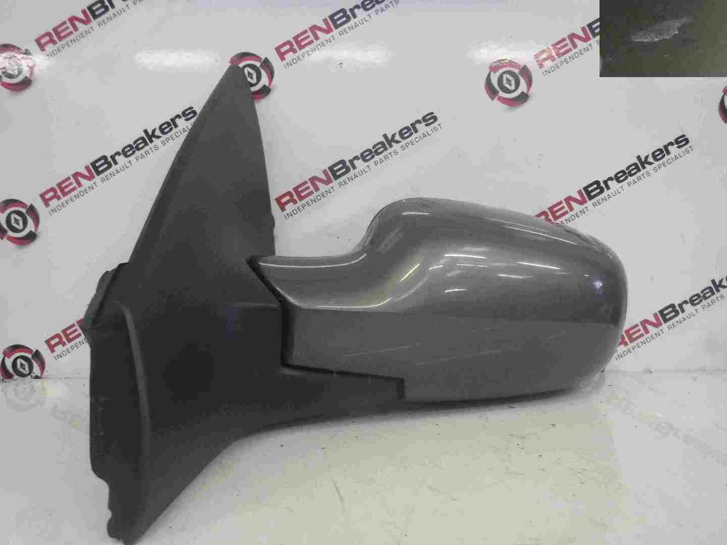 Renault Megane 2002-2008 Passenger NS Wing Mirror Grey 603 Folding