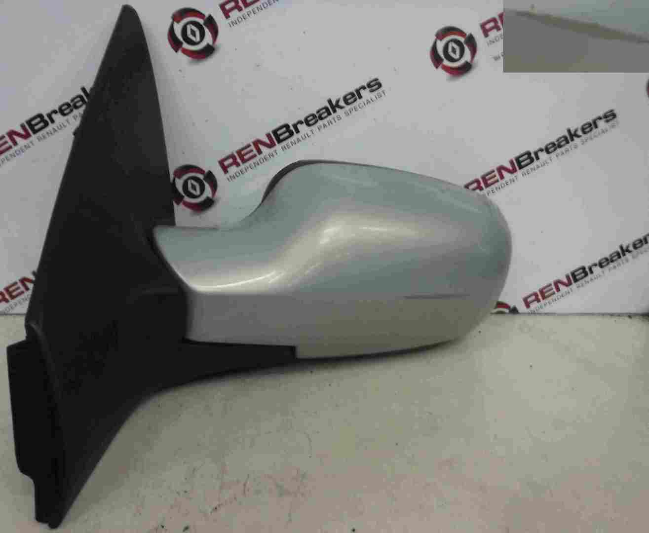 Renault Megane 2002-2008 Passenger NS Wing Mirror Silver 632 Folding
